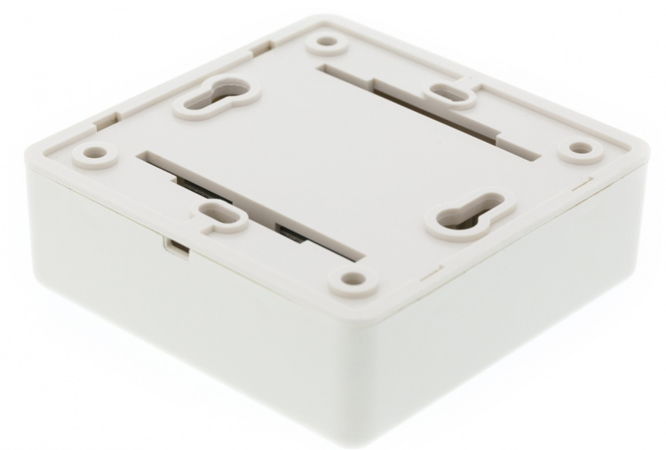 DELTACO Vægudtag udenpåliggende, UTP 2xRJ45, Cat6 hvid