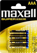 Maxell Super Alkine, LR03 / AAA batterier, alkaliske, 1,5V, 4-pak