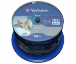 Verbatim BD-R SL, 6x, 25GB/200min, 50-pak spindel, Hard Coat