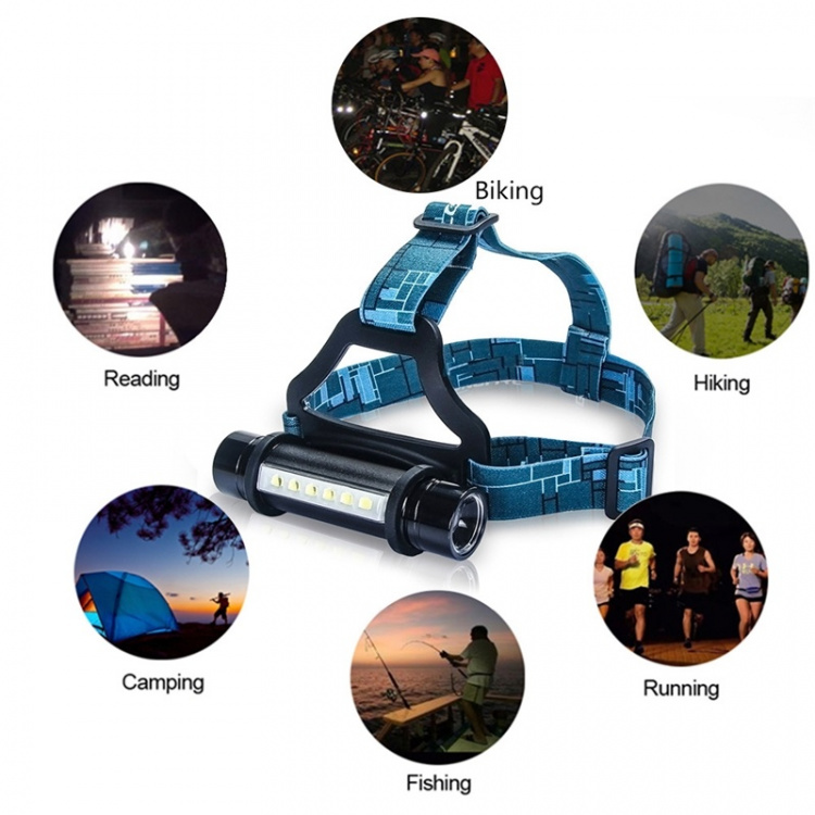 Forlygte CREE T6 3W LED, 800lm