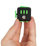 Fidget Cube, sort/grøn Fidget Cube, sort/grøn