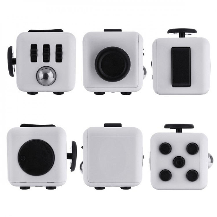 Fidget Cube, Hvid/Sort