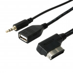 AMI kabel - 3,5 mm, USB port - Audi MMI, VW MDI