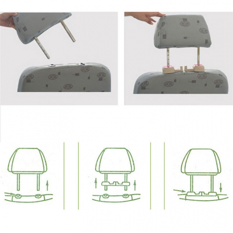 Kroge til bilens nakkestøtte, 2-pakke