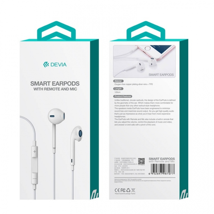 Smart in-ear headset, 3,5 mm