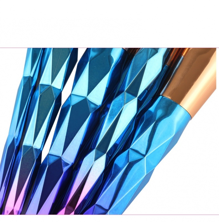 Professionelle, skånsomme makeup-pensler 7-pak, Diamond