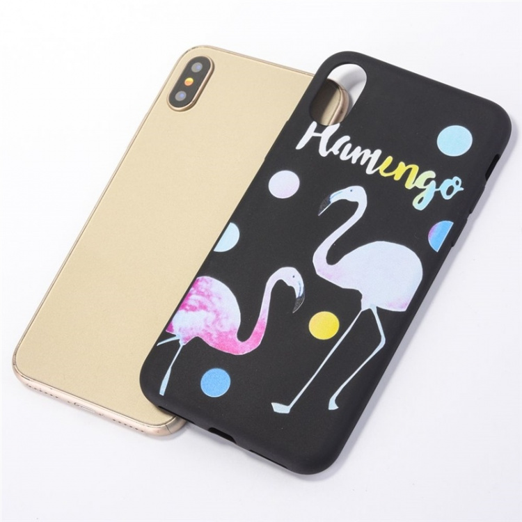 Bagcover til iPhone X/XS, Flamingo