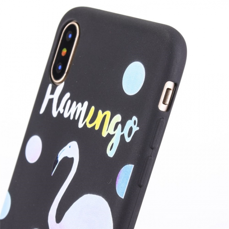 Bagcover til iPhone X/XS, Flamingo