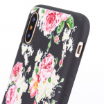 Bagcover til iPhone X/XS, Blomster