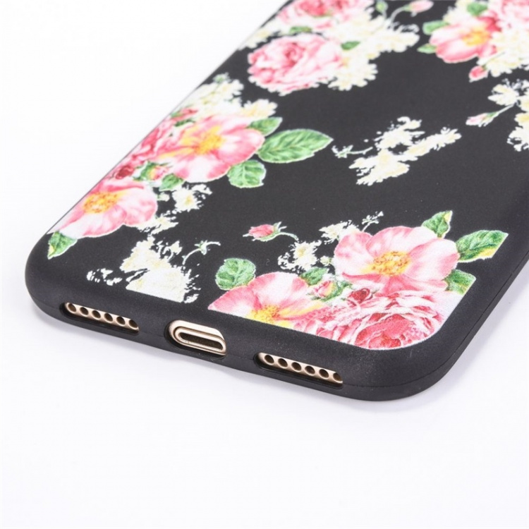 Bagcover til iPhone X/XS, Blomster