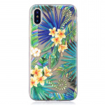 Blødt TPU cover til iPhone X/XS, Plants