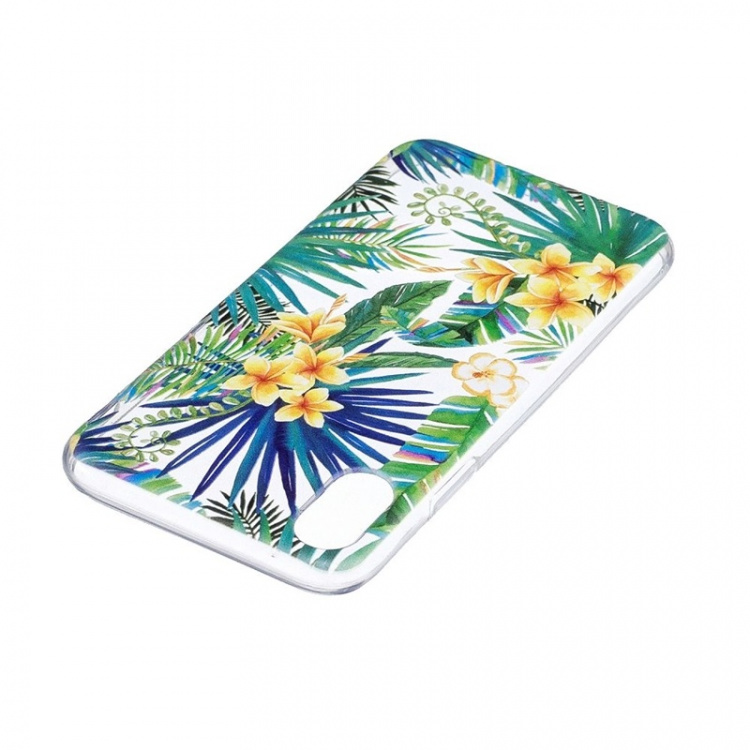 Blødt TPU cover til iPhone X/XS, Plants