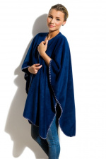 Nightingale fleece-poncho, marineblå Nightingale fleece-poncho, marineblå