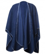 Nightingale fleece-poncho, marineblå Nightingale fleece-poncho, marineblå