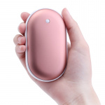 Powerbank og håndvarmer i én, 5000mAh - Pink Powerbank og håndvarmer i én, 5000mAh - Pink