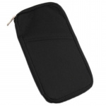 Rejseboksomslag til pas og rejse dokumenter, sort