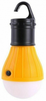 Batteridrevet campinglys med krog