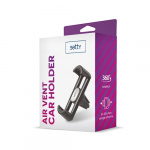 Setty bilholder til ventilationsgitter, til smartphones 5.1 - 8.5 cm Setty bilholder til ventilationsgitter, til smartphones 5.1 - 8.5 cm