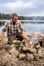 Orrefors Hunting, hopvikbar stekpanna, rostfritt stål