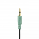 DELTACO høretelefoner, volumekontrol, 2,5m kabel, sort