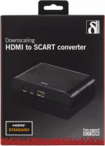 DELTACO Signalkonverter, HDMI til SCART, PAL, sort