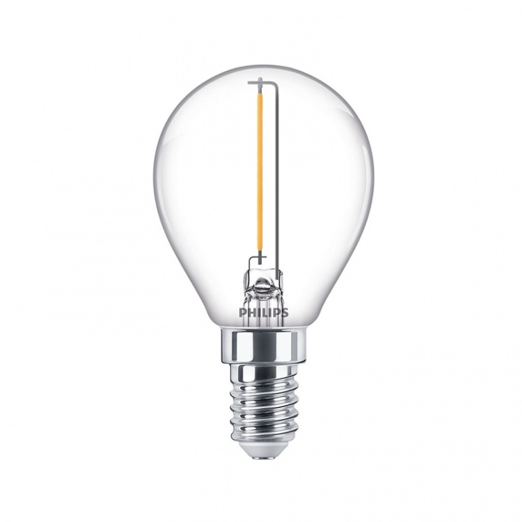 Philips LED E14 Klot 15W Klar 136lm