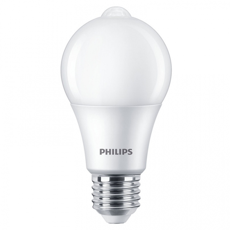 Philips LED E27 Normal 60W Rörelsesens