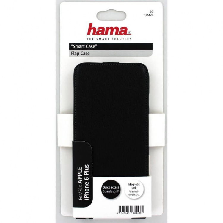 Hama Mobiltaske iPhone 6/6s PLUS Flip-Front Sort Læder