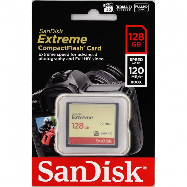 SanDisk CF Extreme 128GB 120/85MB/s UDMA7