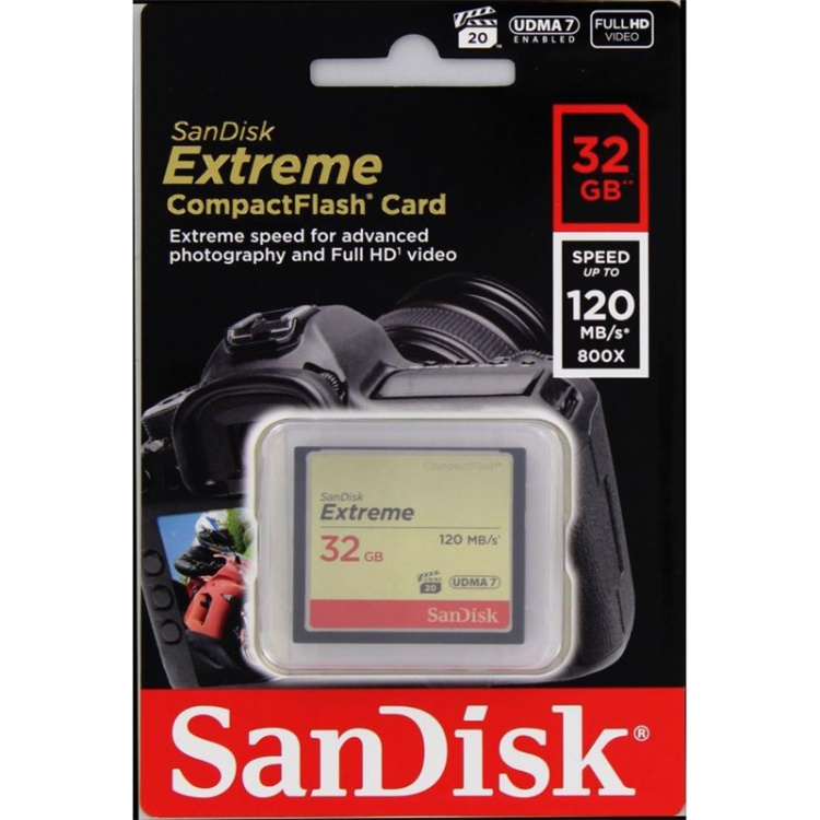 SANDISK CF Extreme 32GB 120/85MB/s UDMA7