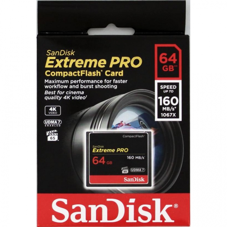 SANDISK CF Extreme PRO 64GB 160/150MB/s