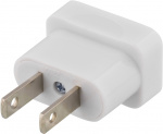 DELTACO rejseadapter, tilslut EU/AUS/CH-enheder til US-uttag, ikke-jor