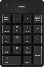 DELTACO trådløst numeriskt tastatur, USB, 10m rækkevidde, sort