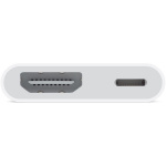 Apple, adapter, HDMI til lightning, hvid
