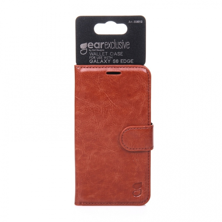 Gear Wallet Brun - Samsung S6 Edge