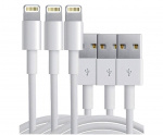USB-kabler af ekstra høj kvalitet til iPhone og iPad, 1 meter (3-pak) USB-kabler af ekstra høj kvalitet til iPhone og iPad, 1 meter (3-pak)