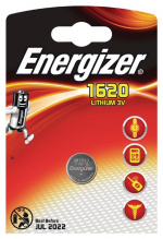 Energizer Lithium knapcellebatteri CR1620 | 3 V DC | 81 mAh | 1-Blister | Sølv