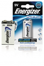 Energizer Lithium Batteri 9V | 1000 mAh | 1-Blister