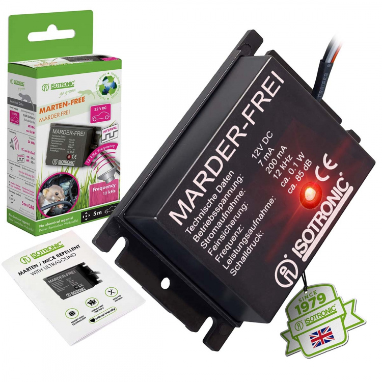 ISOTRONIC Mårfælde Apparat 12 kHz Udendørs 12 V