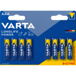 Varta Alkaline Batteri Aaa 1.5 V High Energy 8-Promotional Blister