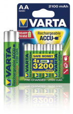 Varta Genopladelige Ni-MH Batteri AA | 1.2 V DC | 2100 mAh | 4-Blister kort