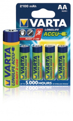 Varta Genopladelige Ni-MH Batteri AA | 1.2 V DC | 2100 mAh | 4-Blister kort
