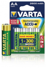 Varta Genopladelige Ni-MH Batteri AA | 1.2 V DC | 2500 mAh | 4-Blister kort
