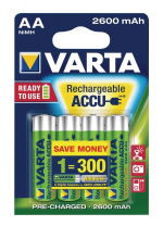 Varta Genopladelige Ni-MH Batteri AA | 1.2 V DC | 2500 mAh | 4-Blister kort