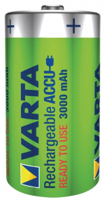 Varta Genopladelige Ni-MH batteri D | 1.2 V DC | 3000 mAh | Forudladet | 2-Blister | HR20 | Grøn / Gul
