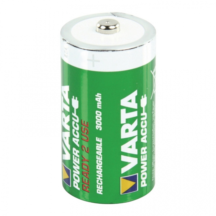 Varta Genopladelige Ni-MH batteri D | 1.2 V DC | 3000 mAh | Forudladet | 2-Blister | HR20 | Grøn / Gul