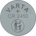 Varta Lithium knapcellebatteri CR2450 | 3 V DC | 570 mAh | 1-Blister | Sølv