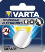 Varta CR2430 (6430) batteri, 1 stk. blister Lithium-knapcelle, 3 V Varta CR2430 (6430) batteri, 1 stk. blister Lithium-knapcelle, 3 V