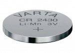 Varta CR2430 (6430) batteri, 1 stk. blister Lithium-knapcelle, 3 V Varta CR2430 (6430) batteri, 1 stk. blister Lithium-knapcelle, 3 V