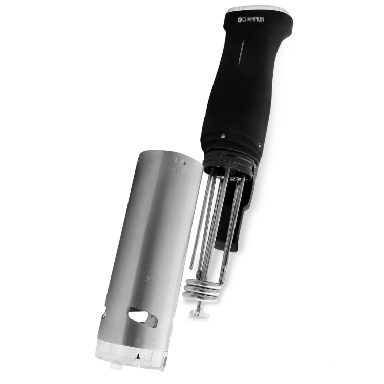 Champion Sous Vide Precision IPX7 800W SV310 rustfrit stål/sort